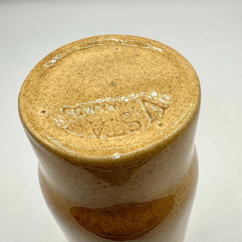 MCM Giraffe Vase or Tumbler. Japanese Style Sgraffito